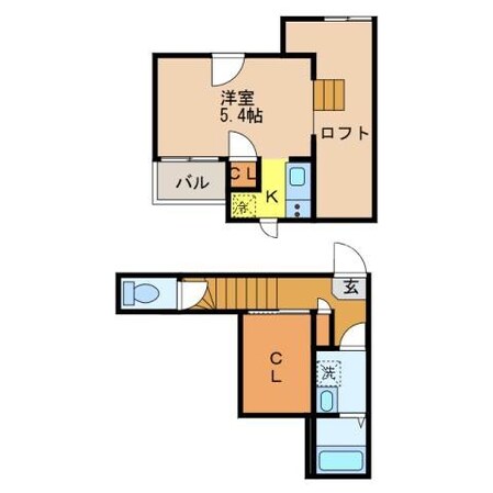 CB鳥栖アジュールの物件間取画像